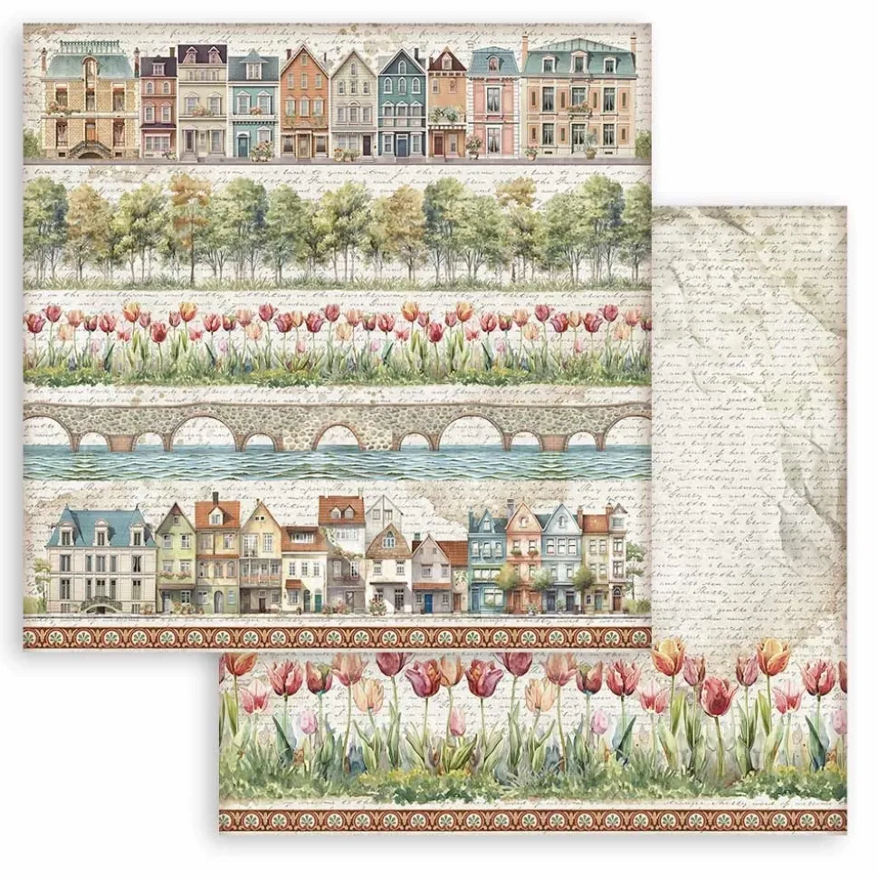 Set de scrapbooking Art of Travelling Stamperia 30x30cm