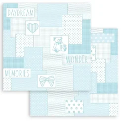 Set De Scrapbooking Baby Dream Blue DayDream Stamperia 20x20cm