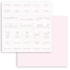 Set De Scrapbooking Baby Dream Pink DayDream Stamperia 20x20cm