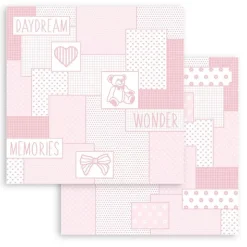 Set De Scrapbooking Baby Dream Pink DayDream Stamperia 20x20cm