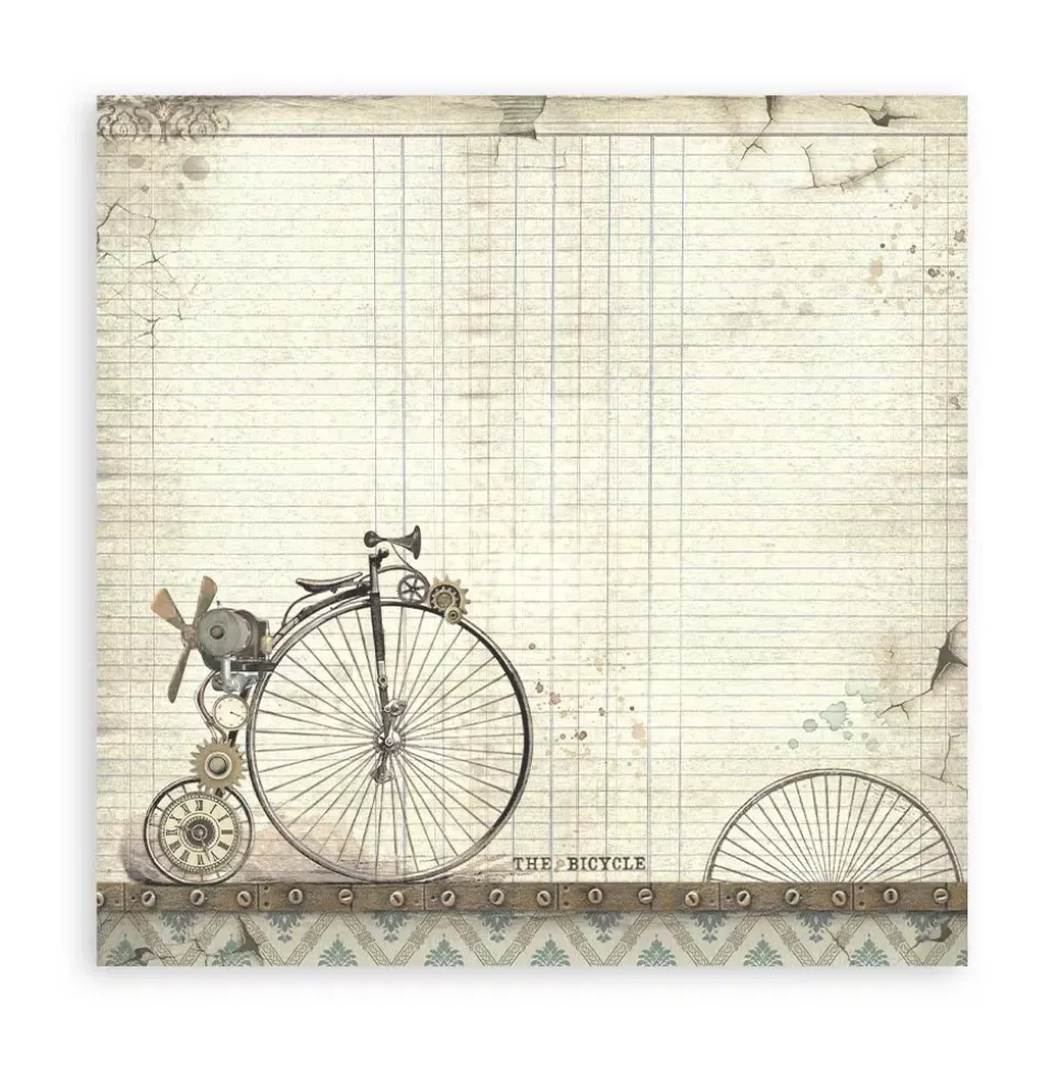 Set de Scrapbooking Background Voyages Fantastiques Stamperia 30x30cm