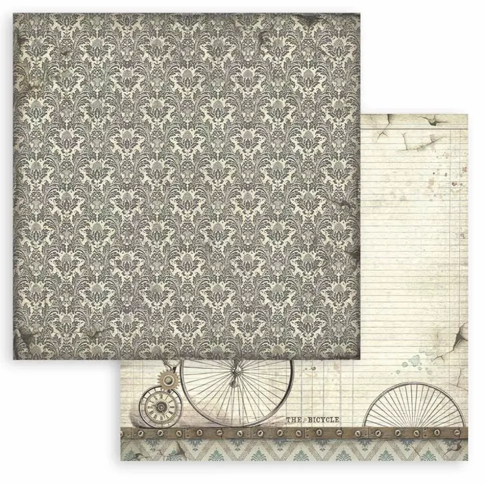 Set de Scrapbooking Background Voyages Fantastiques Stamperia 30x30cm