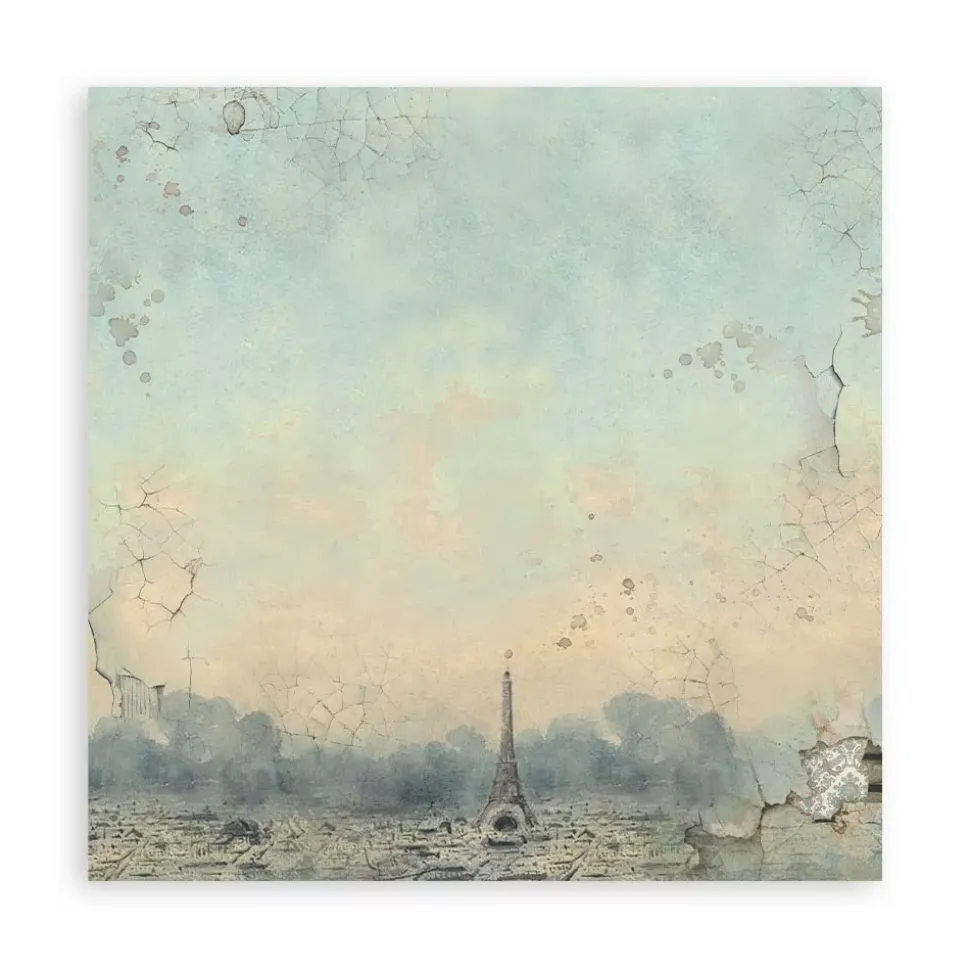 Set de Scrapbooking Background Voyages Fantastiques Stamperia 30x30cm