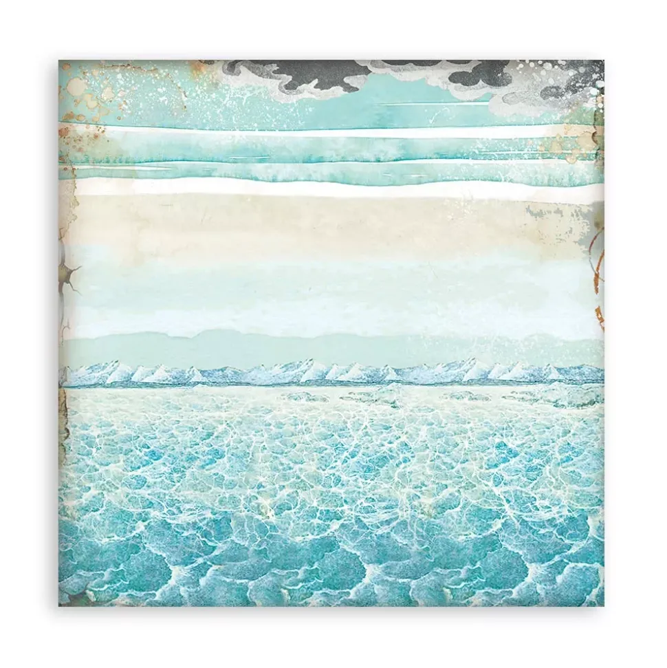 Set de scrapbooking Backgrounds Songs Of The Sea Stamperia 20x20cm