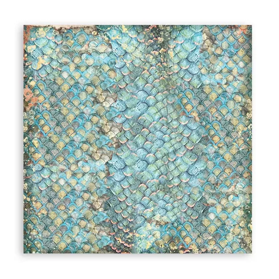 Set de scrapbooking Backgrounds Songs Of The Sea Stamperia 20x20cm