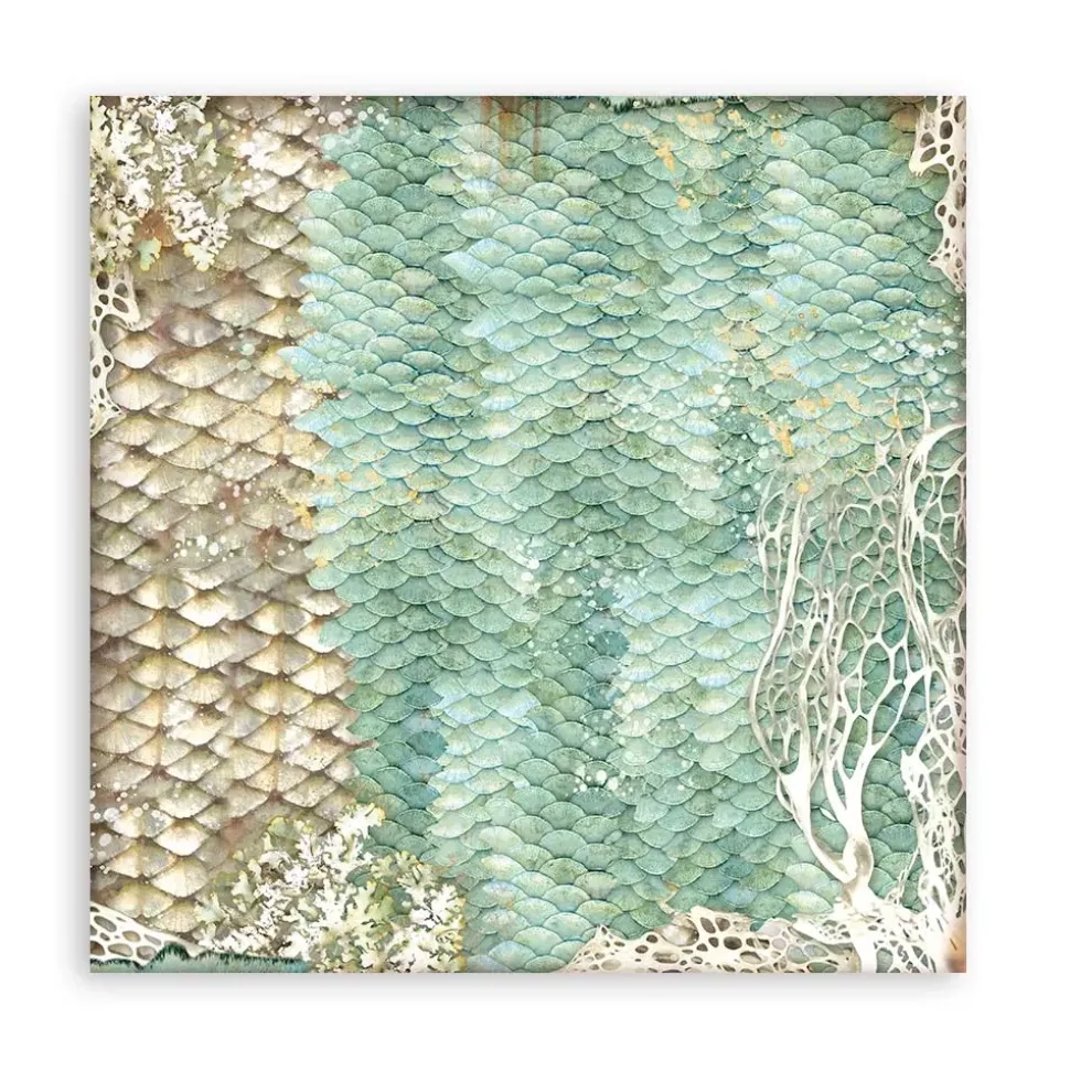 Set de scrapbooking Backgrounds Songs Of The Sea Stamperia 20x20cm