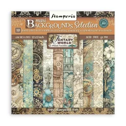 Set de scrapbooking Backgrounds Sir Vagabond in Fantasy World Stamperia 30x30cm