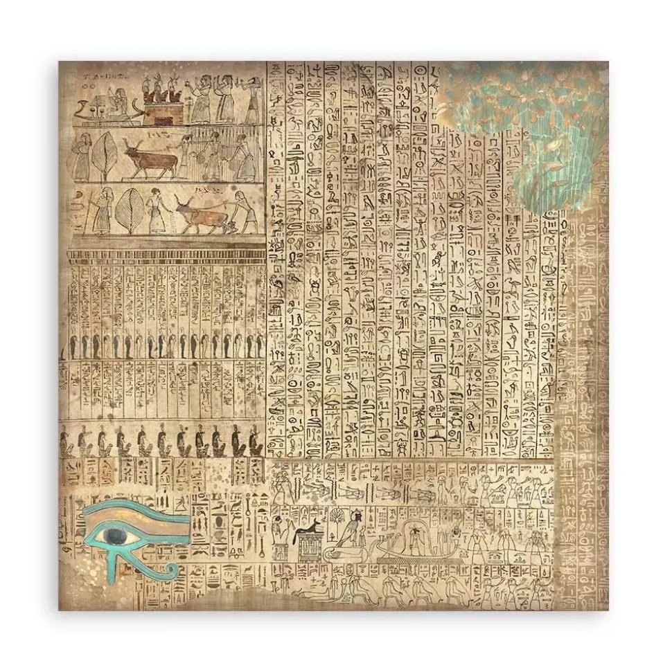 Set de scrapbooking Backgorunds Land of Pharaohs Stamperia 30x30cm