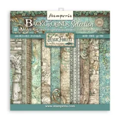 Set de Scrapbooking Backgrounds Magic Forest Stamperia 20x20cm
