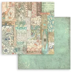 Set de scrapbooking Backgrounds Brocante Antiques Stamperia 30x30cm