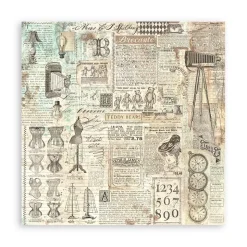 Set de scrapbooking Backgrounds Brocante Antiques Stamperia 30x30cm