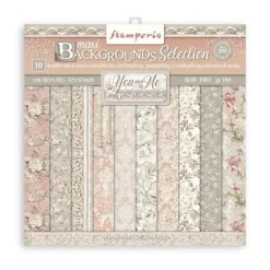 Set de Scrapbooking Backgrounds You And Me Stamperia 30x30cm