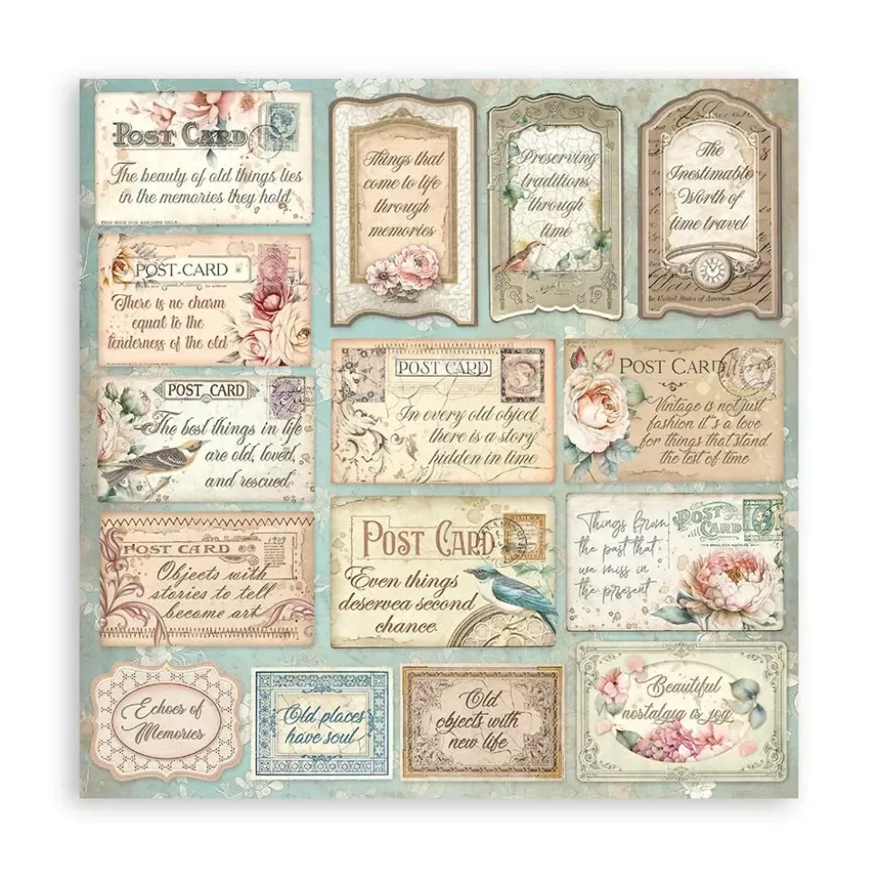 Set de scrapbooking Brocante Antiques Stamperia 20x20cm