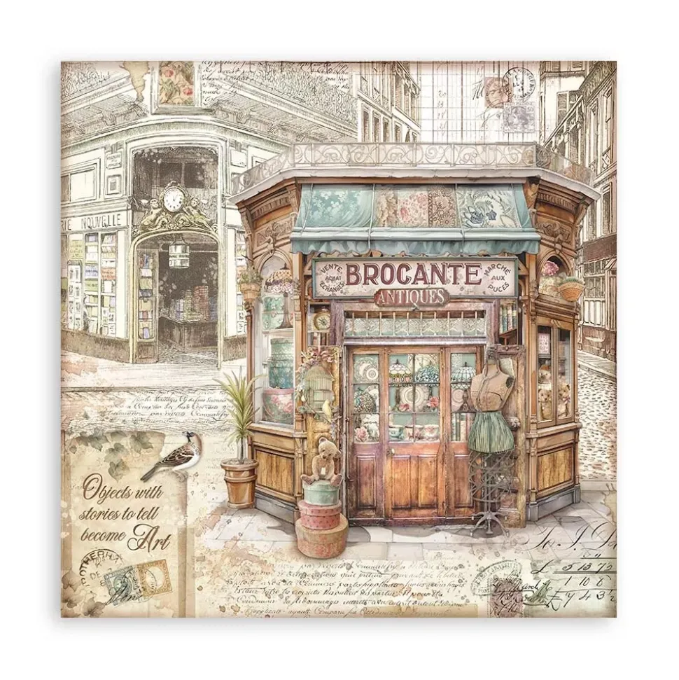 Set de scrapbooking Brocante Antiques Stamperia 20x20cm