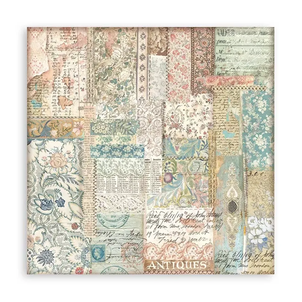 Set de scrapbooking Brocante Antiques Stamperia 20x20cm