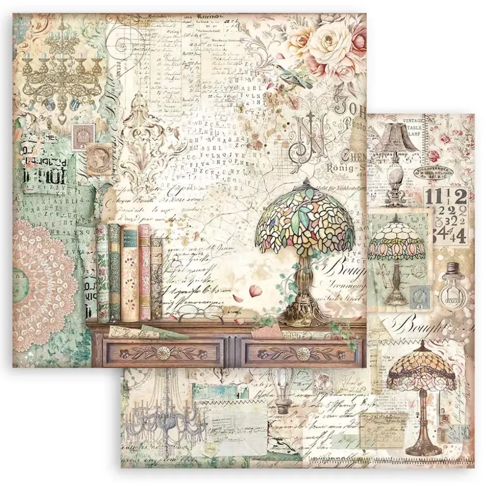 Set de scrapbooking Brocante Antiques Stamperia 20x20cm