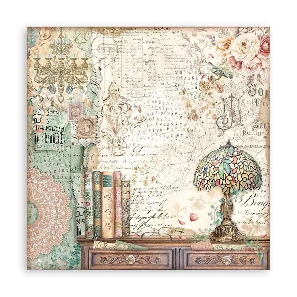 Set de scrapbooking Brocante Antiques Stamperia 20x20cm