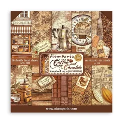Set de scrapbooking Coffee & Chocolate Stamperia 30x30cm