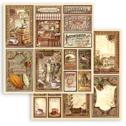Set de scrapbooking Coffee & Chocolate Stamperia 30x30cm