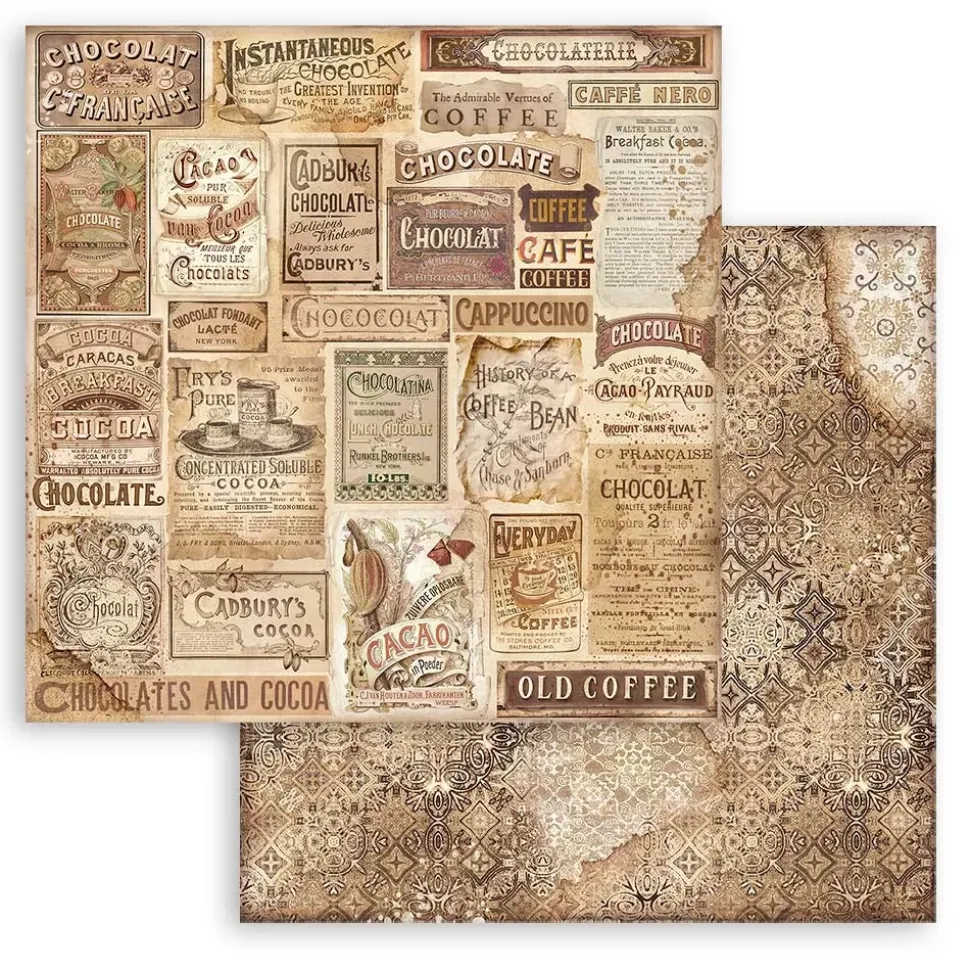Set de scrapbooking Coffee & Chocolate Stamperia 30x30cm