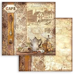 Set de scrapbooking Coffee & Chocolate Stamperia 30x30cm