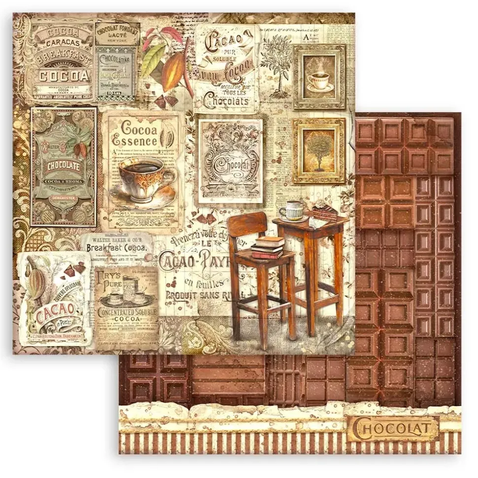 Set de scrapbooking Coffee & Chocolate Stamperia 30x30cm