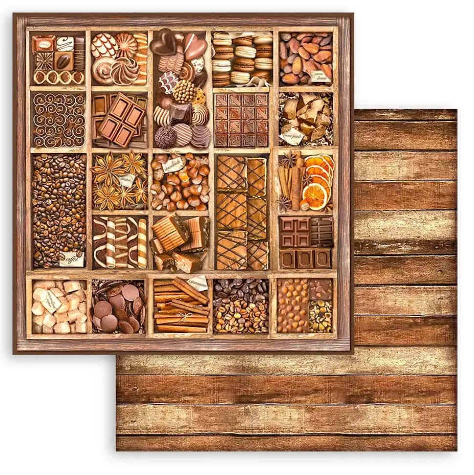 Set de scrapbooking Coffee & Chocolate Stamperia 30x30cm