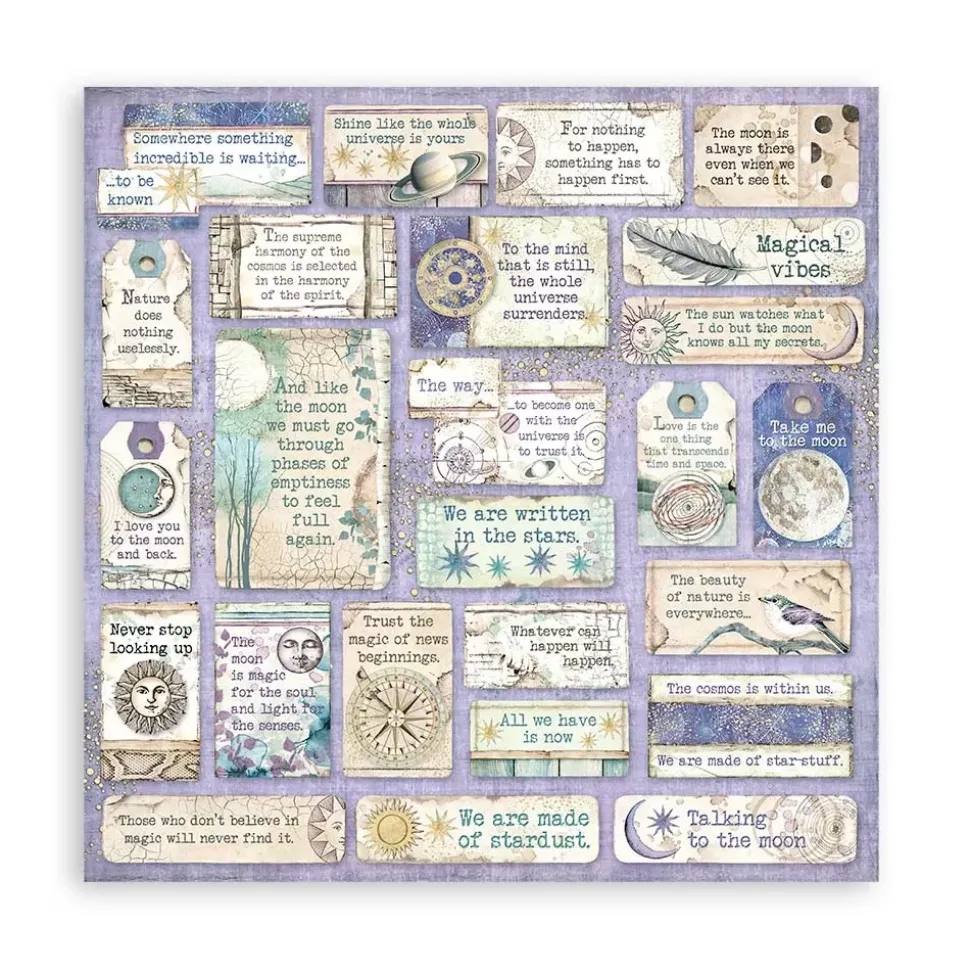 Set de Scrapbooking Cosmos Infinity Stamperia 20x20cm