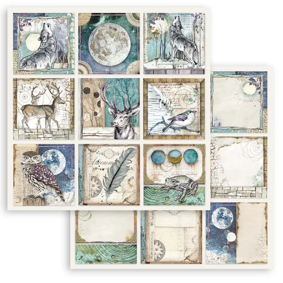 Set de Scrapbooking Cosmos Infinity Stamperia 20x20cm