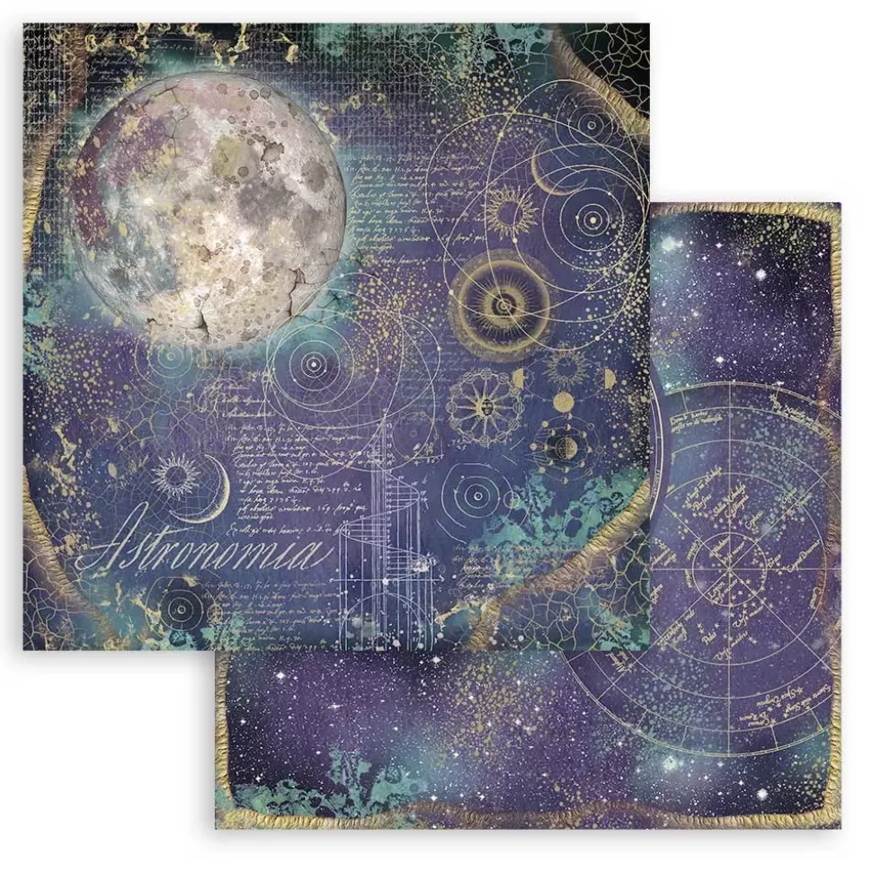Set de Scrapbooking Cosmos Infinity Stamperia 20x20cm