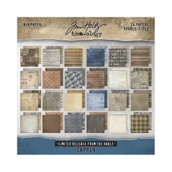 Set de scrapbooking Dapper Idea-Ology Tim Holtz 20x20cm