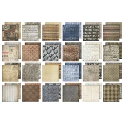 Set de scrapbooking Dapper Idea-Ology Tim Holtz 30x30cm