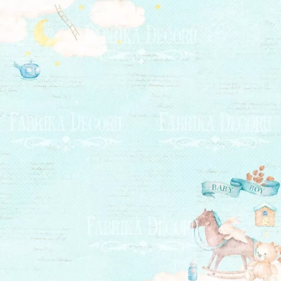 Set de Scrapbooking Dreamy bebé niño Fabrika decoru 20x20cm