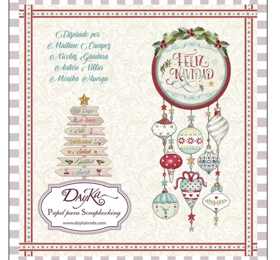 Set de Scrapbooking Feliz Navidad Dayka 20x20cm
