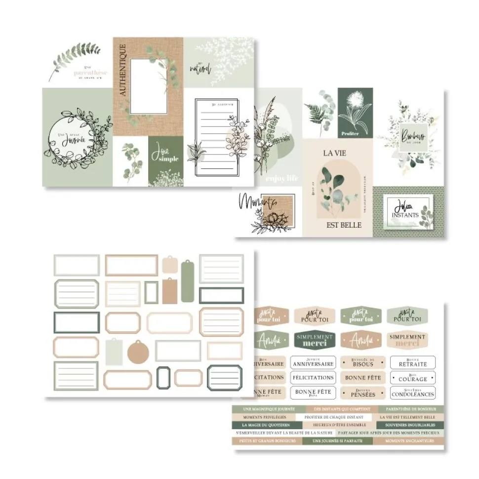 Set de scrapbooking Harmonie Florilèges Design 15x21cm