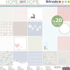 Set de scrapbooking Home Sweet Home Artemio 30x30cm