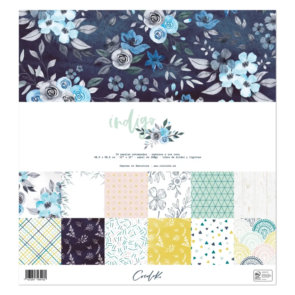 Set de scrapbooking Indigo Cocoloko 30x30cm