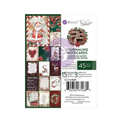 Set de scrapbooking Journaling Cards From The North Pole Prima Marketing 7x10cm