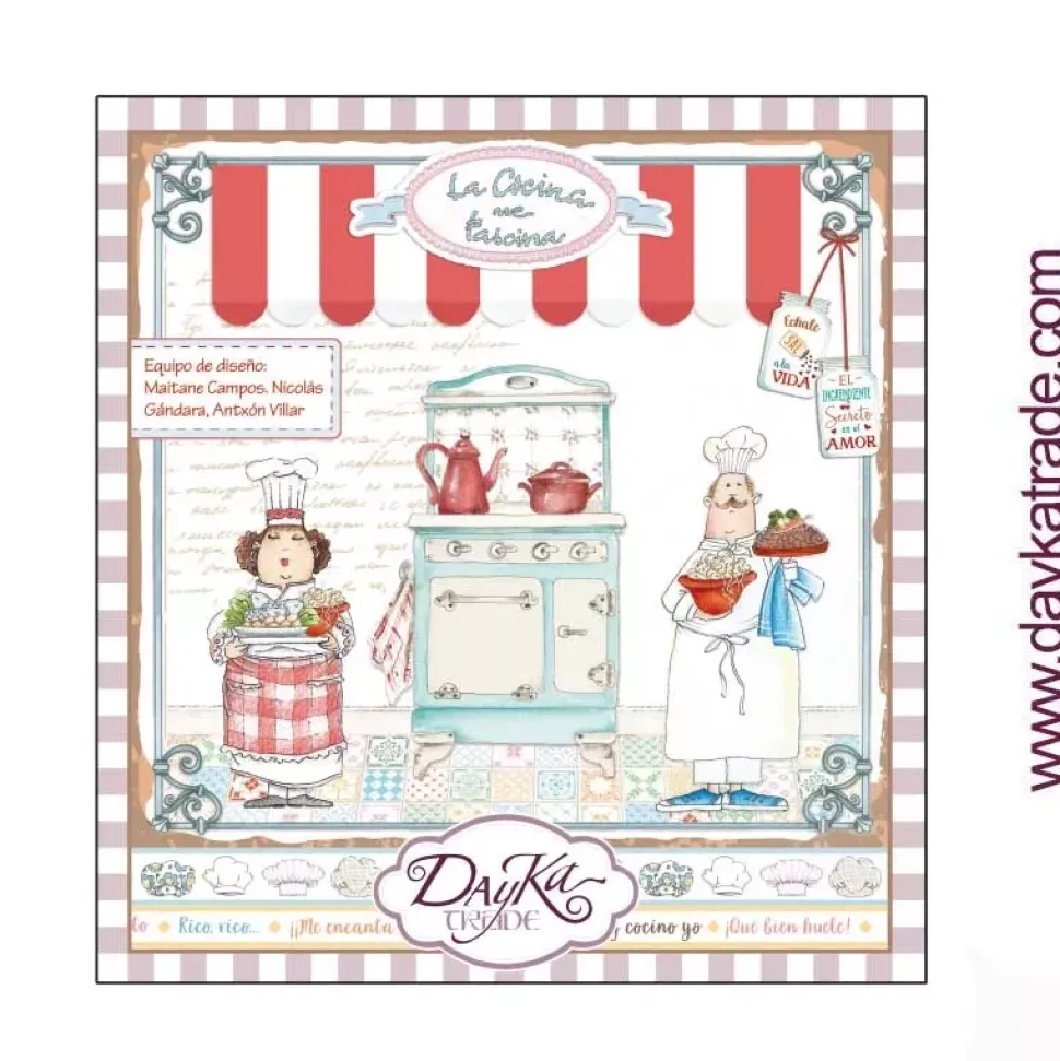 Set de scrapbooking La cocina me fascina Dayka 20x20cm