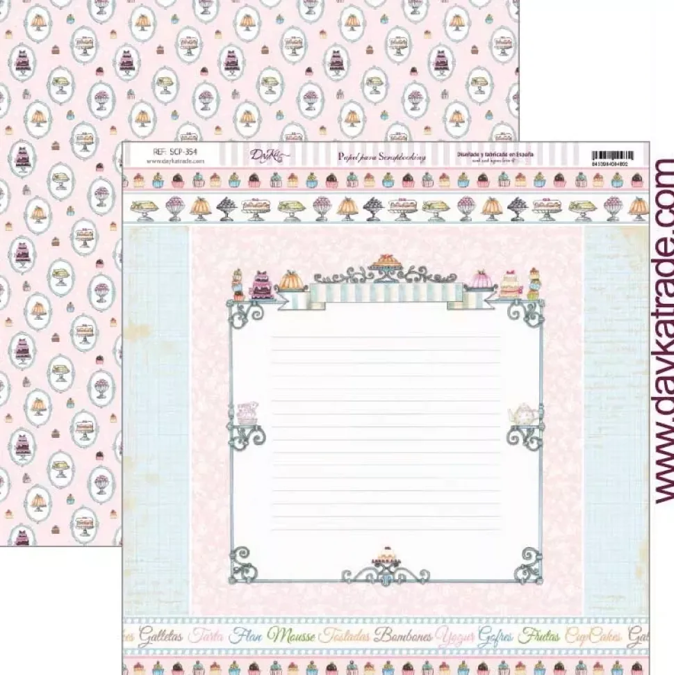 Set de scrapbooking La cocina me fascina Dayka 20x20cm