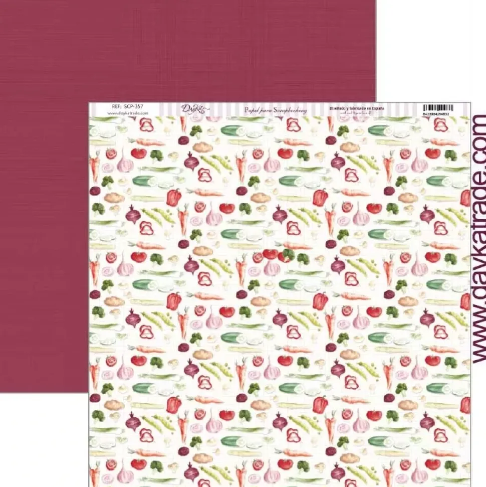 Set de scrapbooking La cocina me fascina Dayka 20x20cm