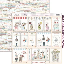 Set de scrapbooking La cocina me fascina Dayka 20x20cm