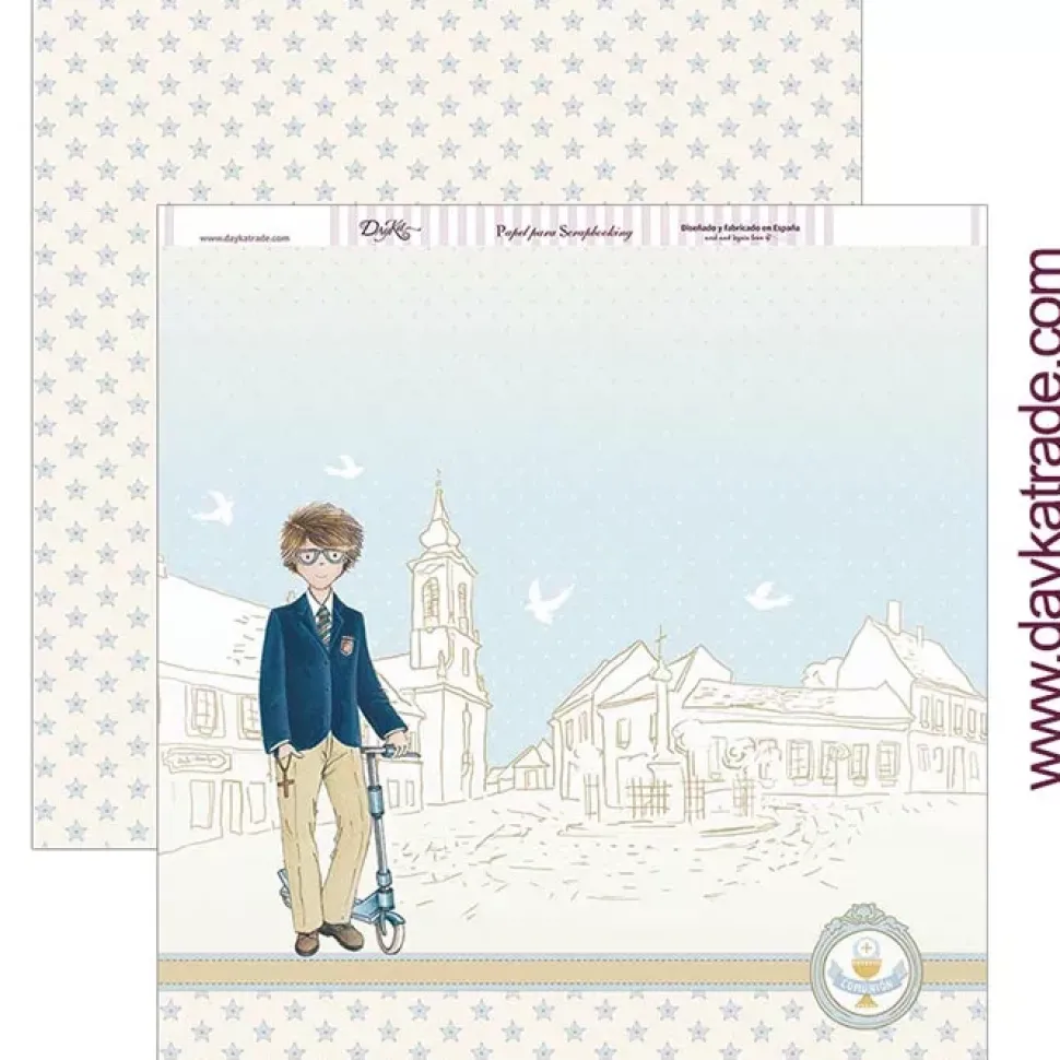 Set de scrapbooking Mi primera comunión niño 2019 Dayka 20x20cm