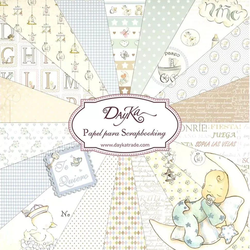 Set de Scrapbooking Niño Dayka 20x20cm