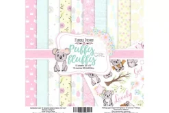 Set de scrapbooking Puffy Fluffy Girl Fabrika Decoru 30x30cm