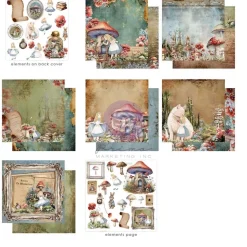 Set de Scrapbooking Return To Wonderland Prima Marketing 15x15cm