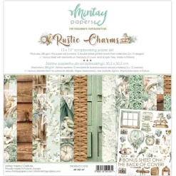 Set de scrapbooking Rustic Charms Mintay 30x30cm