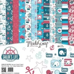 Set de Scrapbooking Sailor's life ModaScrap 30x30cm