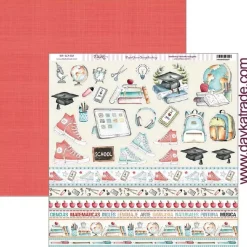 Set de scrapbooking School Dayka 20x20cm