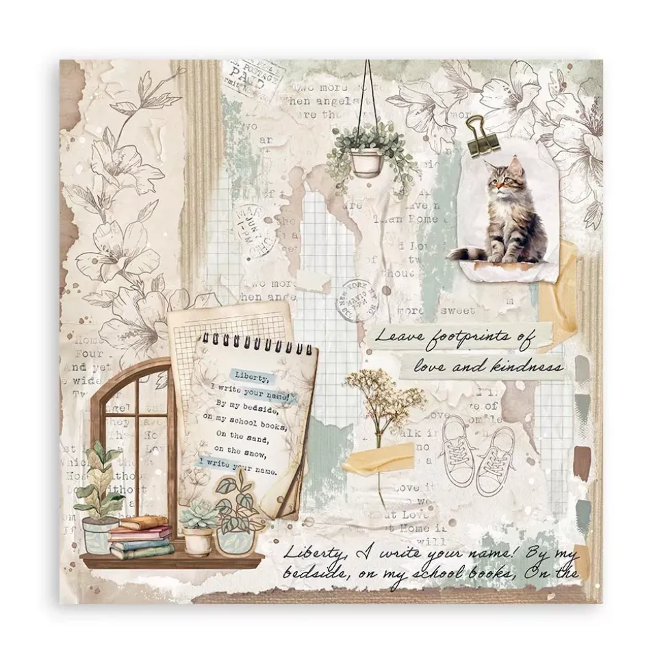 Set de scrapbooking Secret Diary Stamperia 30x30cm